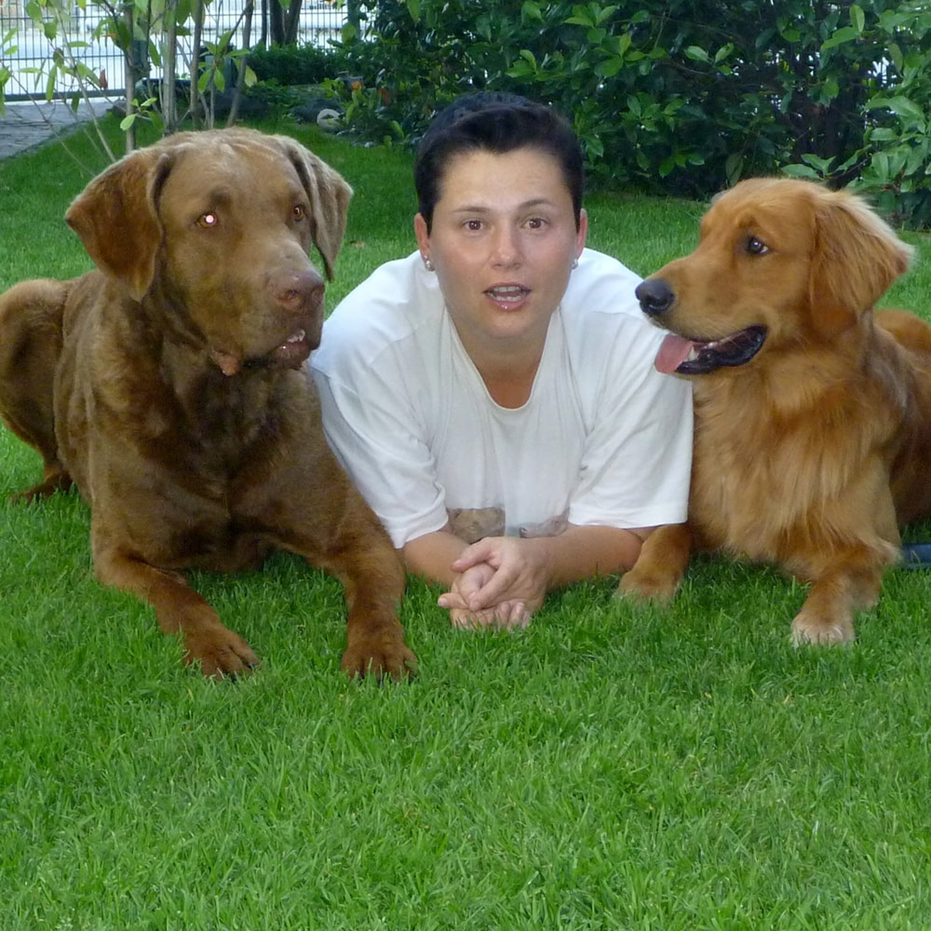 ...und Corina mit Rudel George und Nash