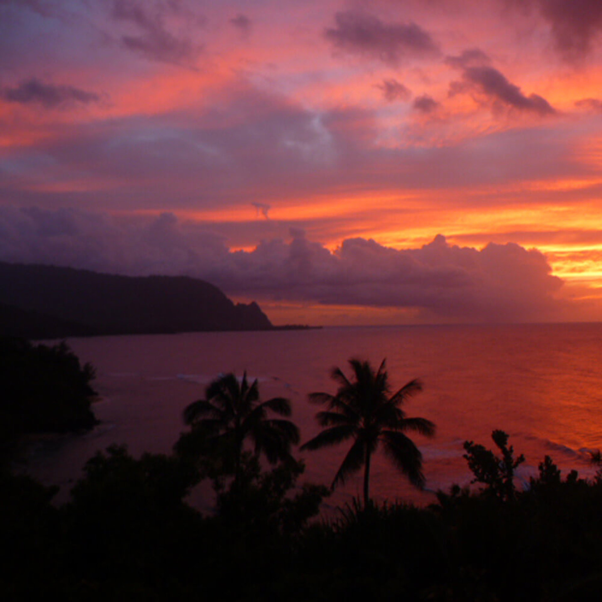 Sonnenuntergang auf Kauai