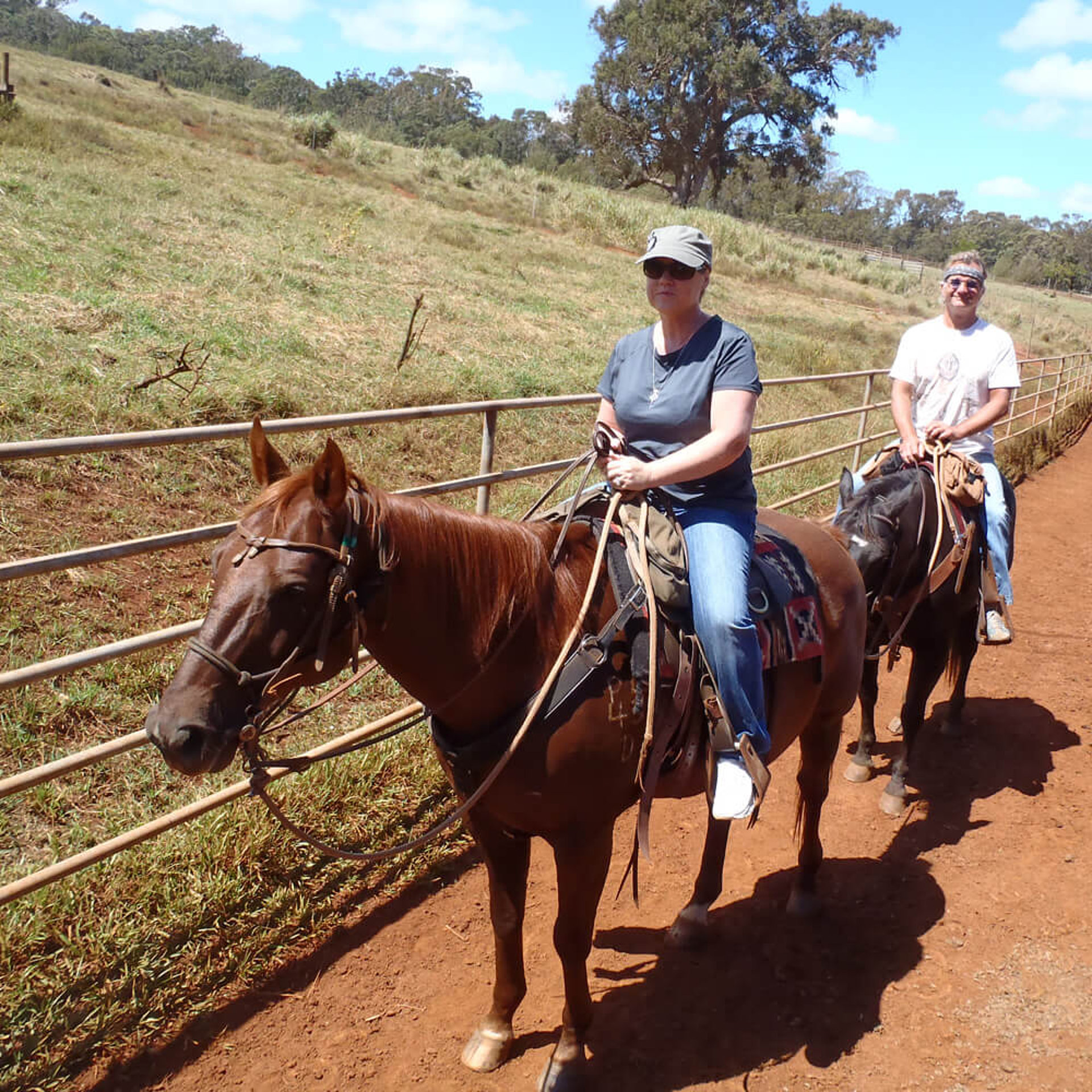 am Anfang noch brav "in line"